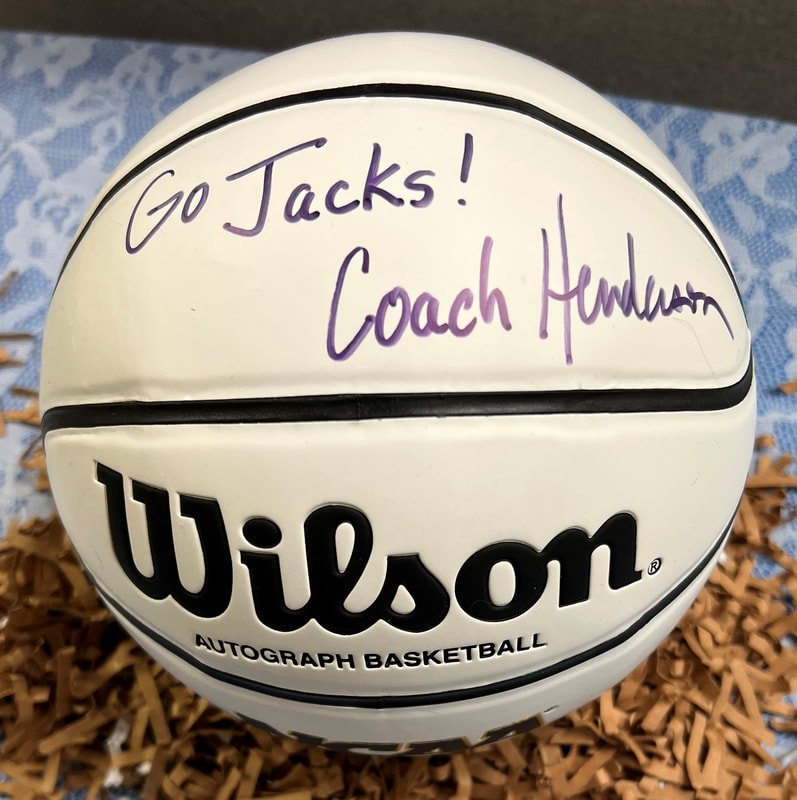 NCAA Autograph Ball signed by Coach Henderson